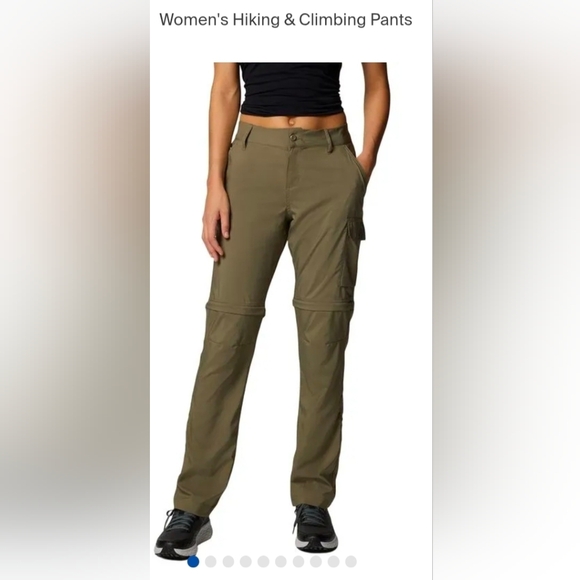 Columbia Pants - Columbia Women's Olive Convertible Hiking Pants
